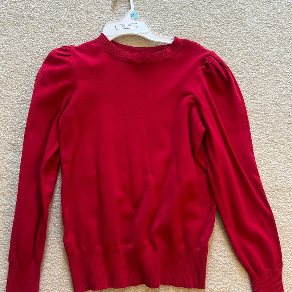 Red Long Sleeve Sweater